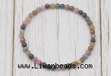 CGB7296 4mm tiny tourmaline beaded meditation yoga bracelets