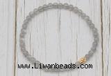 CGB7305 4mm tiny labradorite beaded meditation yoga bracelets