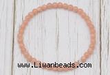 CGB7306 4mm tiny sunstone beaded meditation yoga bracelets