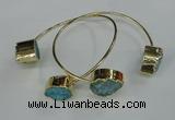 CGB750 13*18mm - 15*20mm teardrop druzy agate gemstone bangles