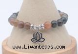 CGB7764 8mm fancy jasper bead with luckly charm bracelets