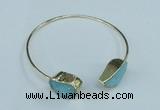 CGB779 13*18mm - 15*20mm freeform druzy agate gemstone bangles