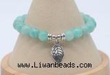 CGB7820 8mm peru amazonite bead with luckly charm bracelets