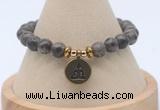 CGB7827 8mm rainbow labradorite bead with luckly charm bracelets