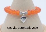 CGB7875 8mm candy jade bead with luckly charm bracelets whoesale