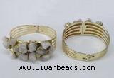 CGB821 30*68mm - 30*70mm druzy agate gemstone bangles wholeasale