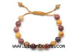 CGB8661 8mm,10mm round mookaite adjustable macrame bracelets