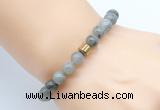 CGB8849 8mm, 10mm labradorite & drum hematite power beads bracelets