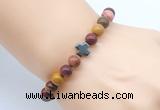 CGB8905 8mm, 10mm mookaite & cross hematite power beads bracelets