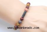 CGB8965 8mm, 10mm mookaite & rondelle hematite beaded bracelets