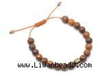 CGB9029 8mm, 10mm elephant skin jasper & drum hematite adjustable bracelets