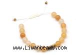 CGB9105 8mm, 10mm yellow aventurine & rondelle hematite adjustable bracelets