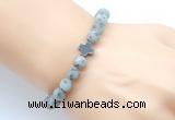 CGB9454 8mm, 10mm matte sesame jasper & cross hematite power beads bracelets