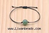 CGB9916 Fashion 12mm green aventurine adjustable bracelet jewelry