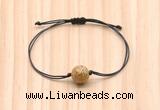 CGB9927 Fashion 12mm picture jasper adjustable bracelet jewelry