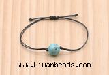 CGB9930 Fashion 12mm blue sea sediment jasper adjustable bracelet jewelry