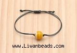 CGB9955 Fashion 12mm yellow banded agate adjustable bracelet jewelry