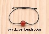 CGB9964 Fashion 12mm red agate adjustable bracelet jewelry