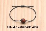 CGB9969 Fashion 12mm red tiger eye adjustable bracelet jewelry