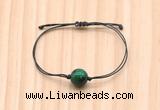 CGB9972 Fashion 12mm green tiger eye adjustable bracelet jewelry