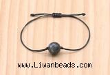 CGB9985 Fashion 12mm black labradorite adjustable bracelet jewelry