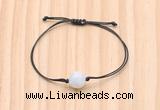 CGB9987 Fashion 12mm white moonstone adjustable bracelet jewelry