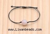 CGB9991 Fashion 12mm rose quartz adjustable bracelet jewelry