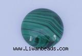 CGC15 20pcs 4mm flat round natural malachite gemstone cabochons