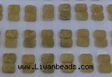 CGC203 10*14mm rectangle druzy quartz cabochons wholesale