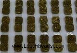 CGC220 12*12mm square druzy quartz cabochons wholesale