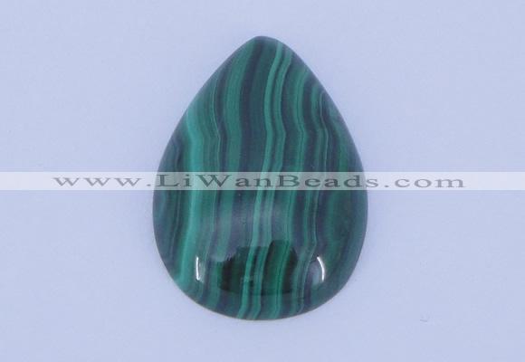 CGC32 2pcs 18*25mm flat teardrop natural malachite gemstone cabochons