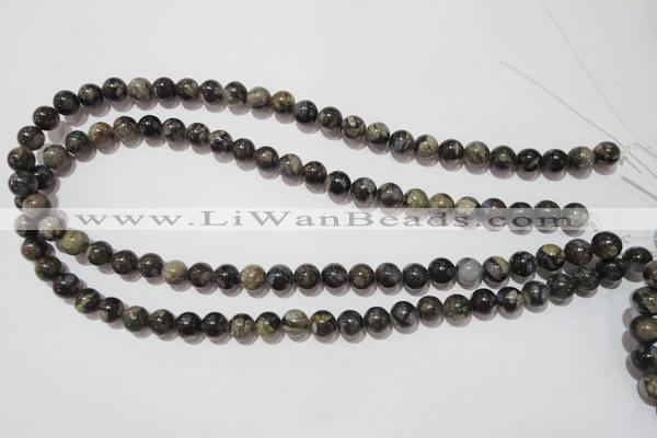 CGE102 15.5 inches 8mm round glaucophane gemstone beads