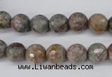 CGG12 15.5 inches 8mm faceted round ghost gemstone beads wholesale