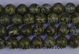 CGJ350 15.5 inches 4mm round green bee jasper beads wholesale