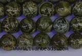 CGJ352 15.5 inches 8mm round green bee jasper beads wholesale