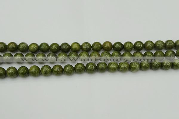 CGJ453 15.5 inches 10mm round green jasper beads wholesale