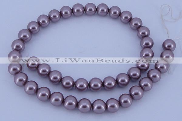 CGL389 5PCS 16 inches 18mm round dyed plastic pearl beads wholesale