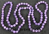 CGN1000 8mm round matte amethyst 108 beads mala necklaces