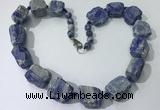 CGN149 19.5 inches 10*14mm - 20*30mm nuggets lapis lazuli necklaces