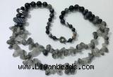 CGN545 27 inches fashion mixed gemstone beaded necklaces