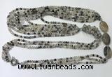 CGN850 30 inches trendy Montana agate long beaded necklaces