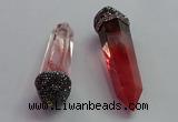 CGP1524 20*65mm - 25*80mm sticks cherry quartz gemstone pendants