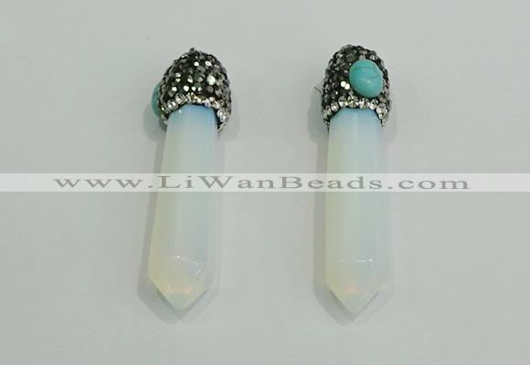 CGP185 10*55mm sticks opal pendants wholesale