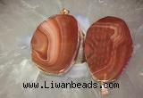 CGP2015 30*50mm - 50*80mm freeform agate slab pendants wholesale