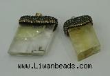 CGP217 20*30mm - 25*40mm freeform citrine gemstone pendants