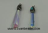 CGP250 15*65mm sticks crystal glass pendants wholesale