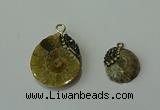 CGP270 15*18mm - 22*28mm ammonite pendants wholesale