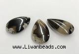 CGP3521 30*45mm - 32*50mm flat teardrop sakura agate slab pendants