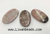 CGP3620 35*60mm oval rhodochrosite gemstone pendants