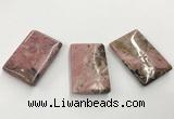 CGP3623 30*45mm - 32*48mm rectangle rhodochrosite gemstone pendants